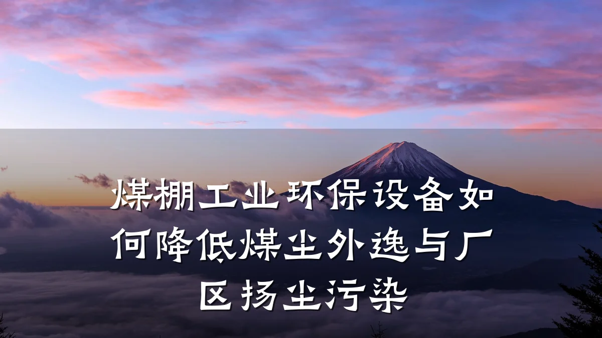 煤棚工业环保设备如何降低煤尘外逸与厂区扬尘污染