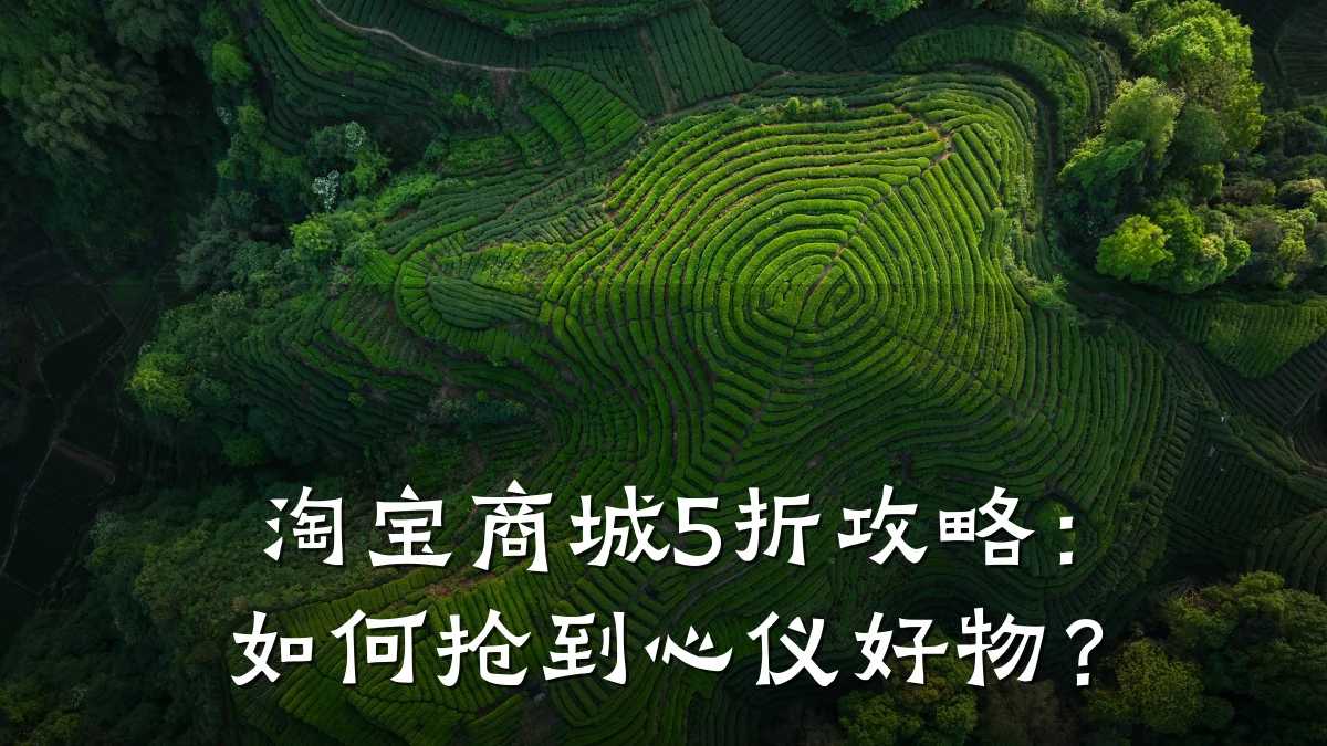 淘宝商城5折攻略:如何抢到心仪好物?