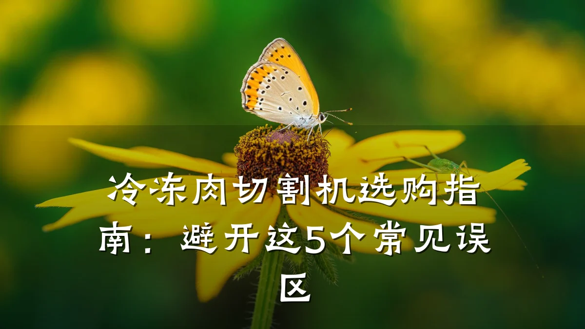 冷冻肉切割机选购指南：避开这5个常见误区