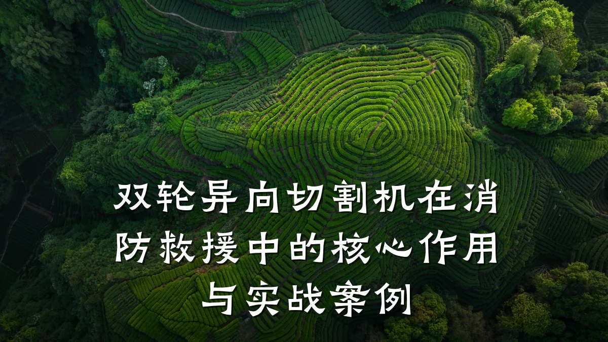 双轮异向切割机在消防救援中的核心作用与实战案例