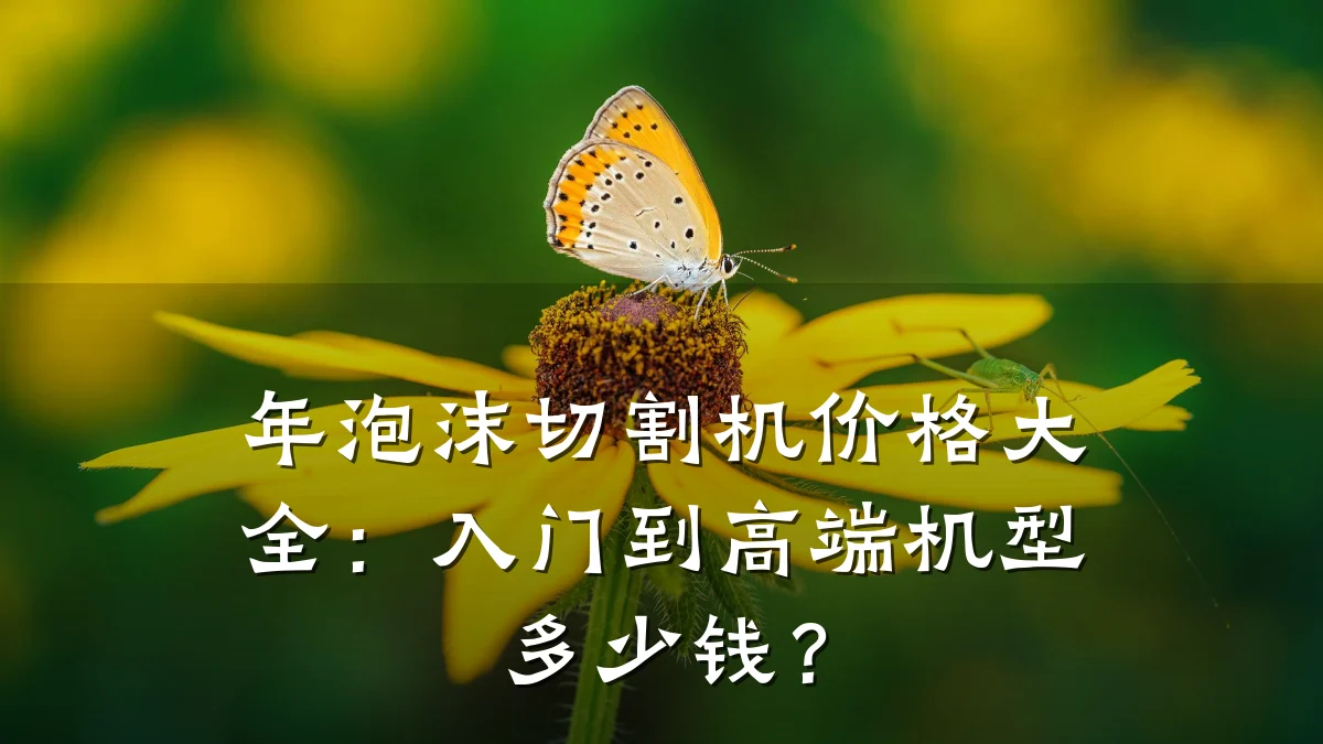 年泡沫切割机价格大全：入门到高端机型多少钱？