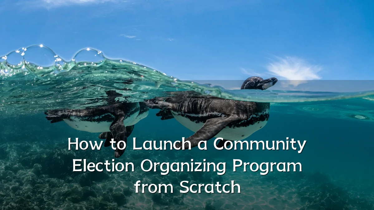How to Launch a Community Election Organizing Program from Scratch