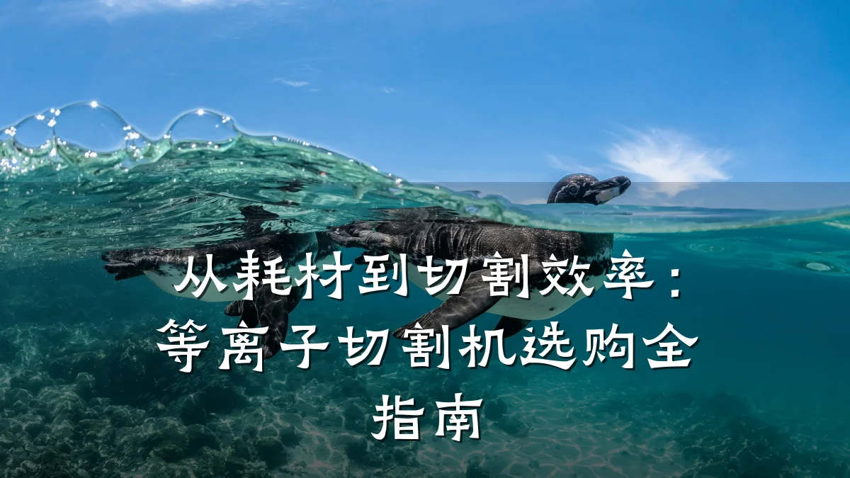 从耗材到切割效率:等离子切割机选购全指南