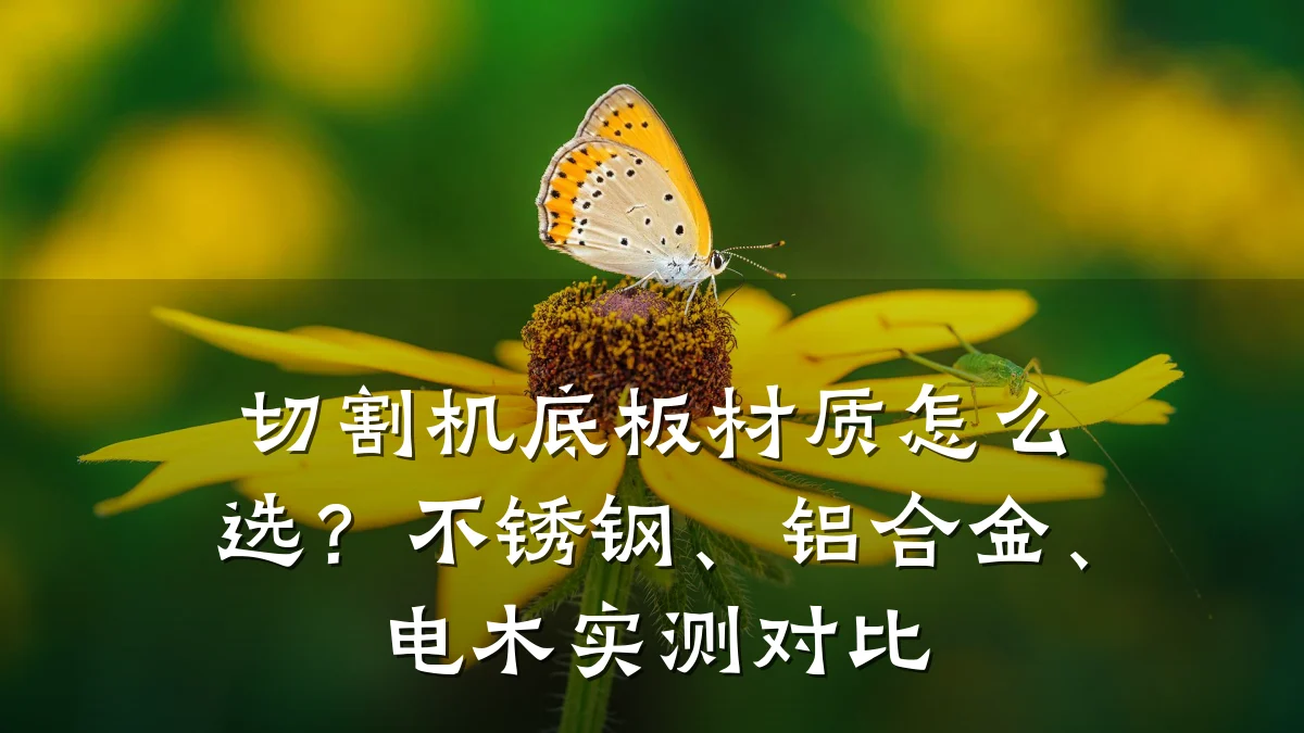 切割机底板材质怎么选?不锈钢、铝合金、电木实测对比