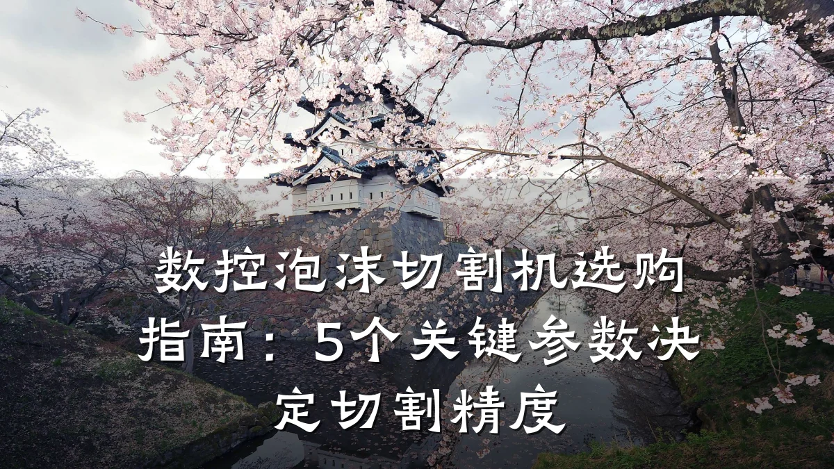 数控泡沫切割机选购指南:5个关键参数决定切割精度