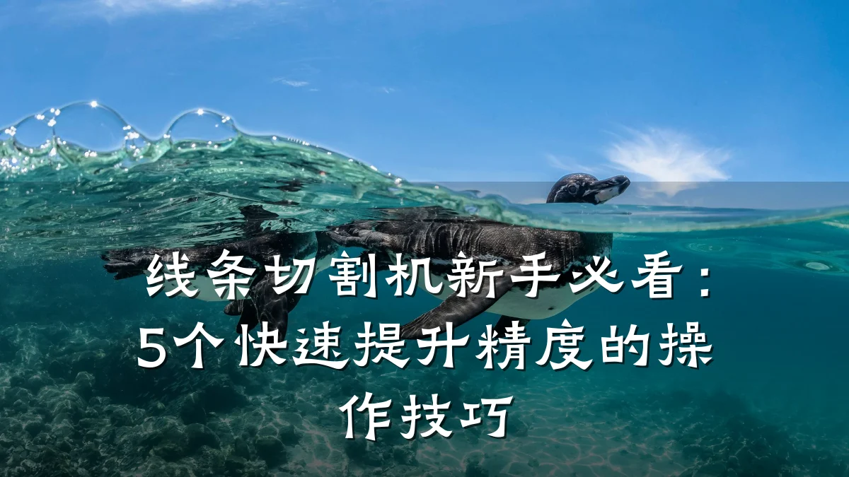 线条切割机新手必看:5个快速提升精度的操作技巧