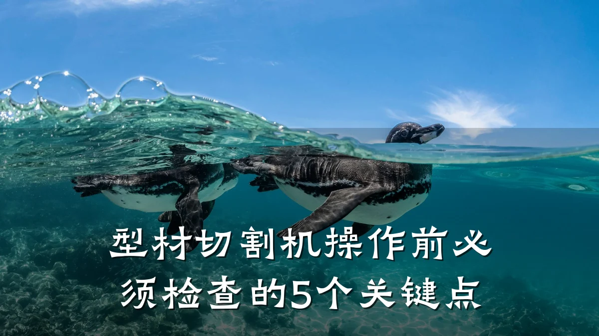 型材切割机操作前必须检查的5个关键点