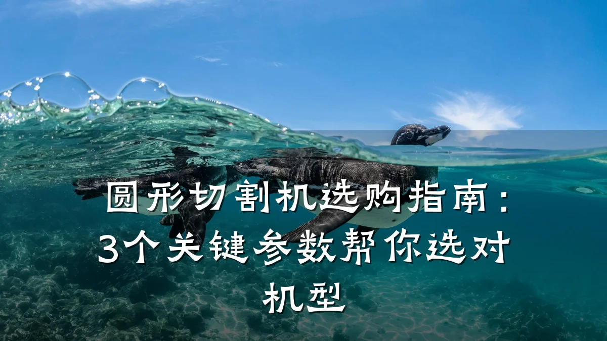 圆形切割机选购指南:3个关键参数帮你选对机型