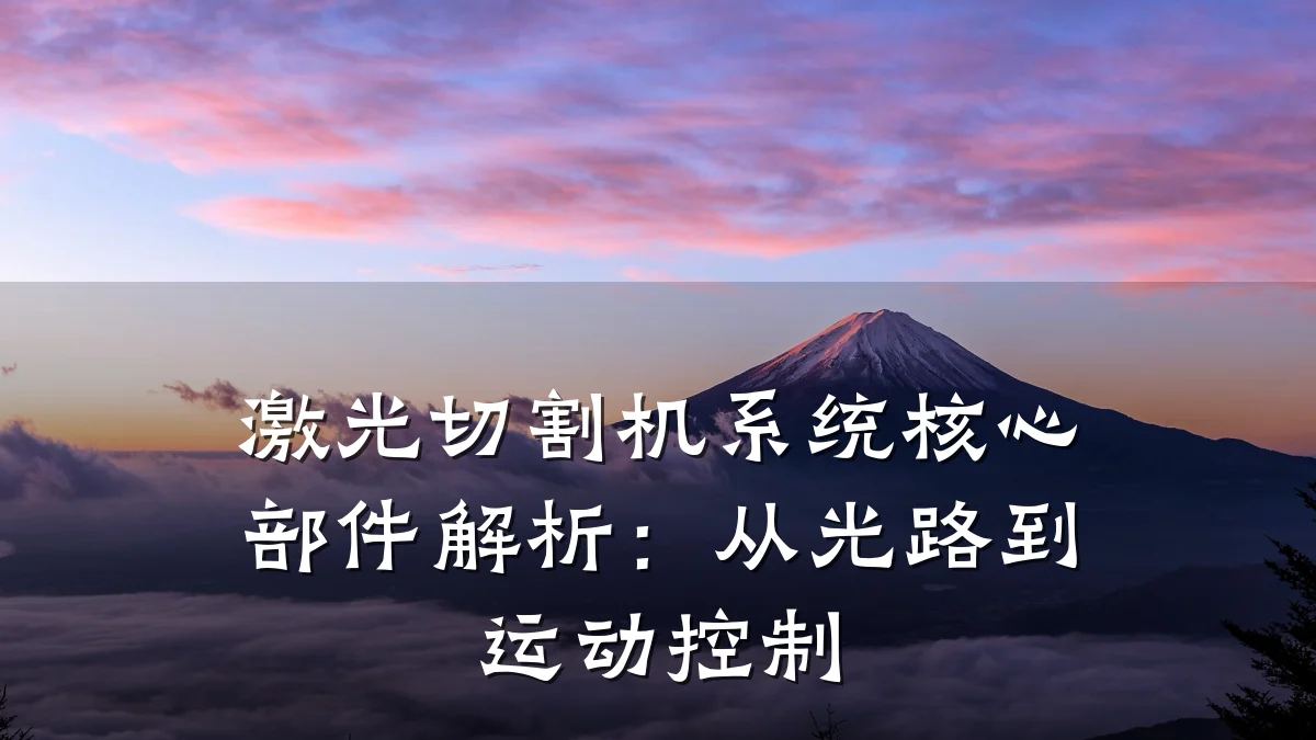 激光切割机系统核心部件解析:从光路到运动控制