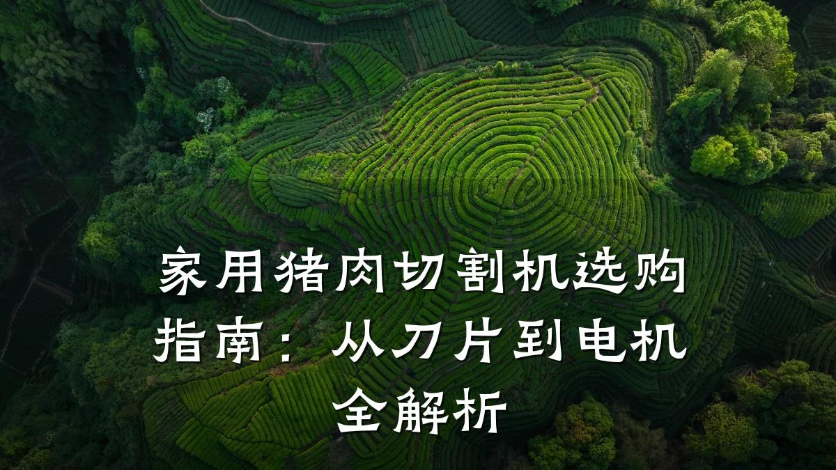 家用猪肉切割机选购指南：从刀片到电机全解析