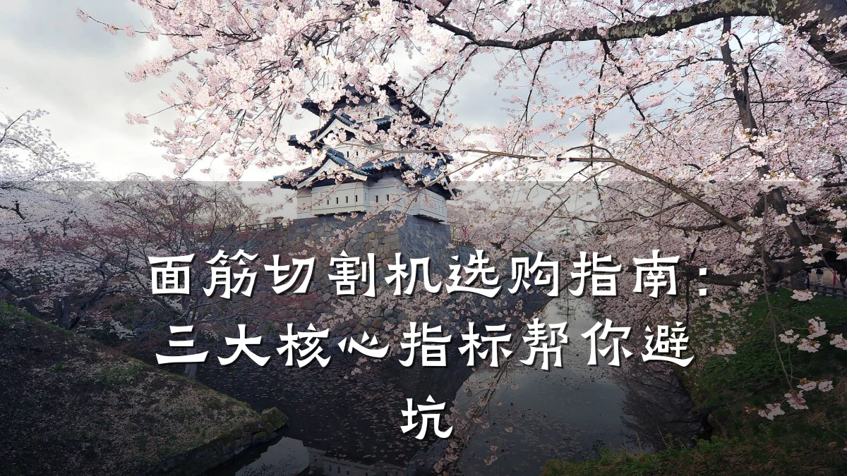面筋切割机选购指南:三大核心指标帮你避坑