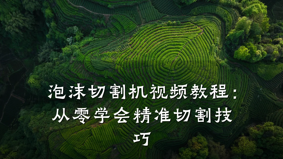 泡沫切割机视频教程:从零学会精准切割技巧