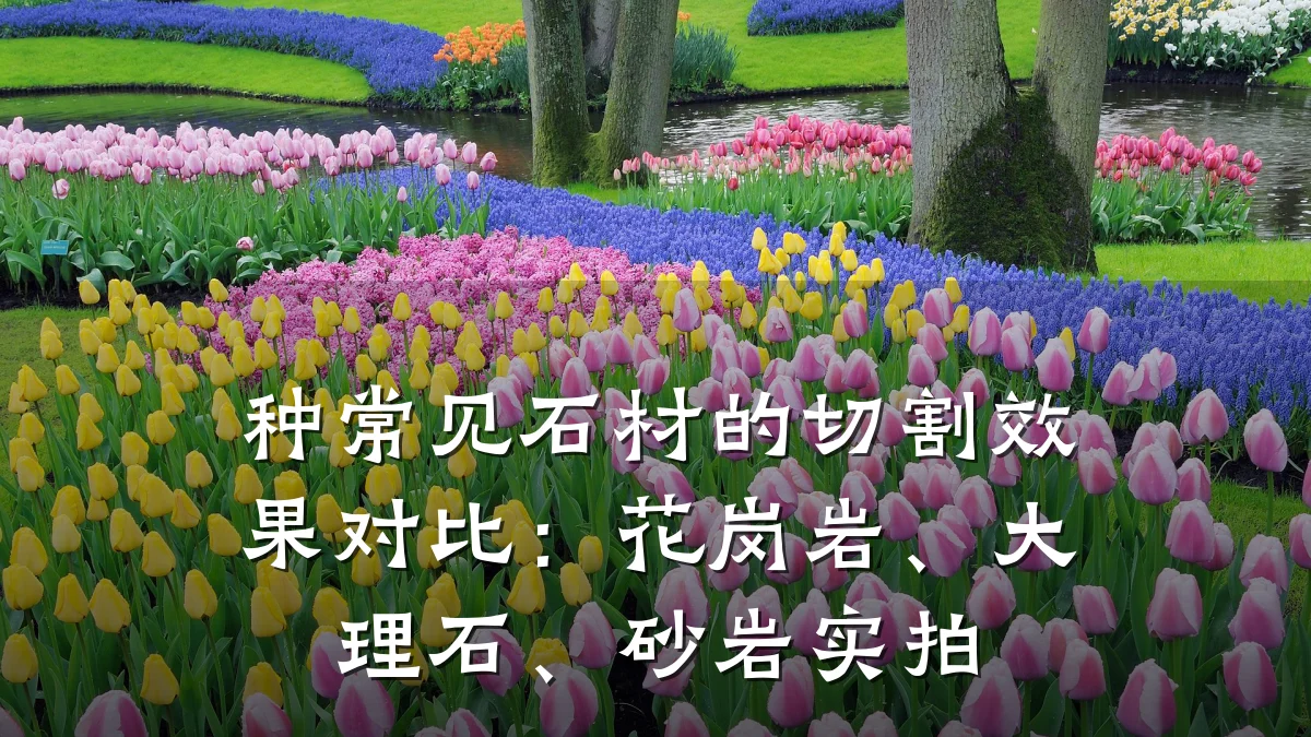 种常见石材的切割效果对比：花岗岩、大理石、砂岩实拍
