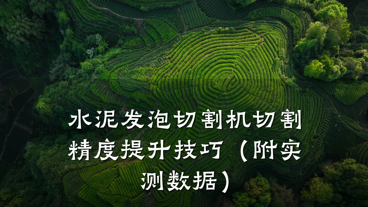 水泥发泡切割机切割精度提升技巧(附实测数据)