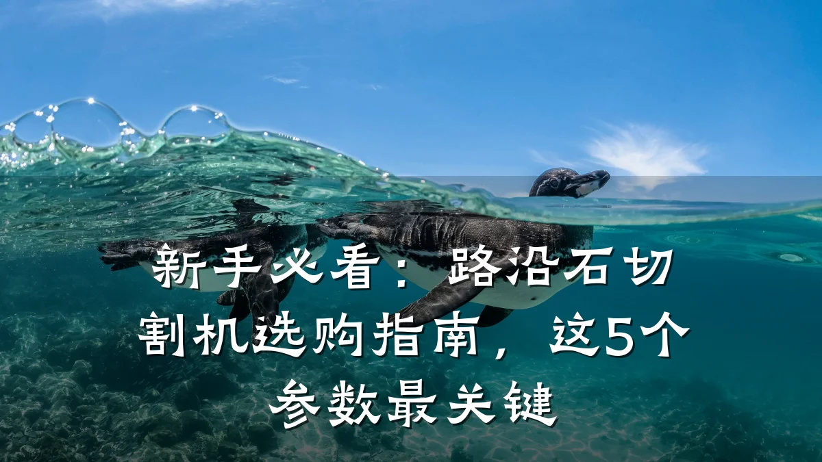 新手必看:路沿石切割机选购指南,这5个参数最关键