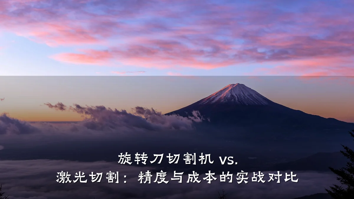 旋转刀切割机 vs. 激光切割:精度与成本的实战对比