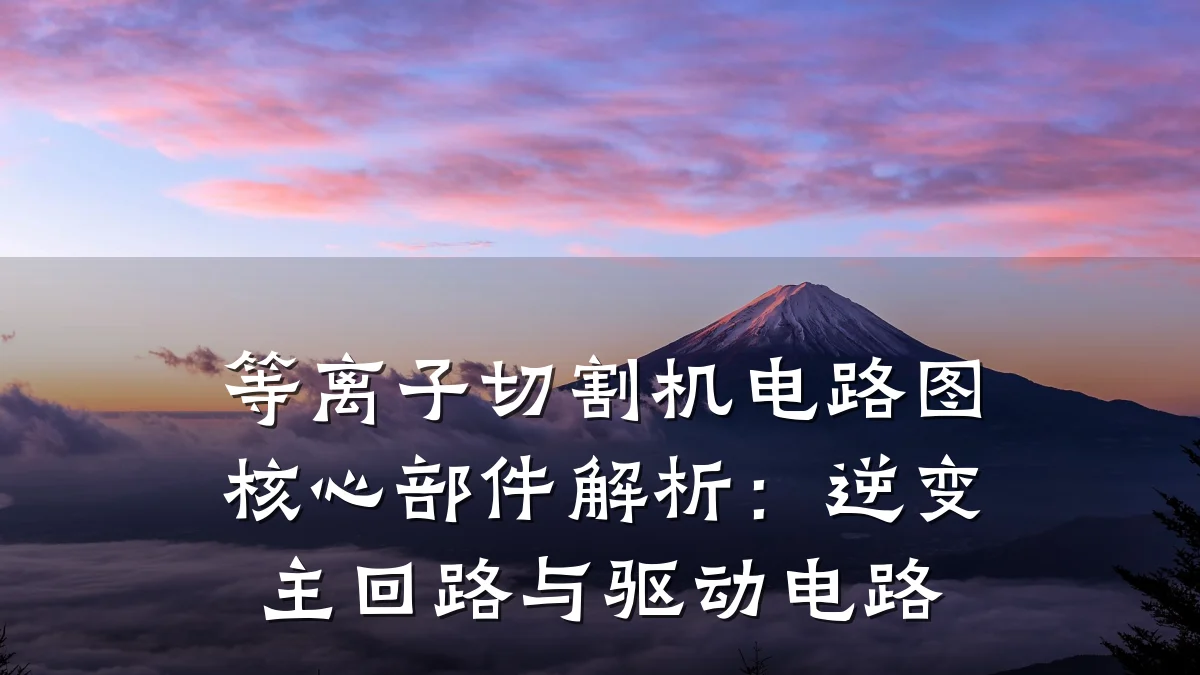 等离子切割机电路图核心部件解析：逆变主回路与驱动电路
