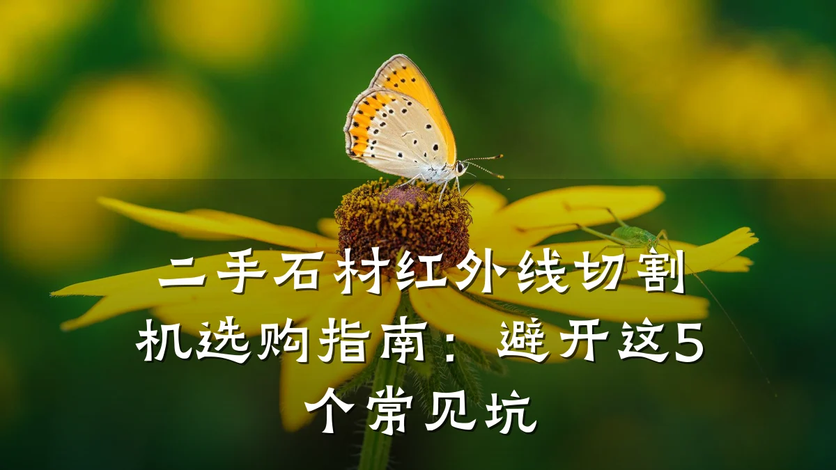 二手石材红外线切割机选购指南：避开这5个常见坑