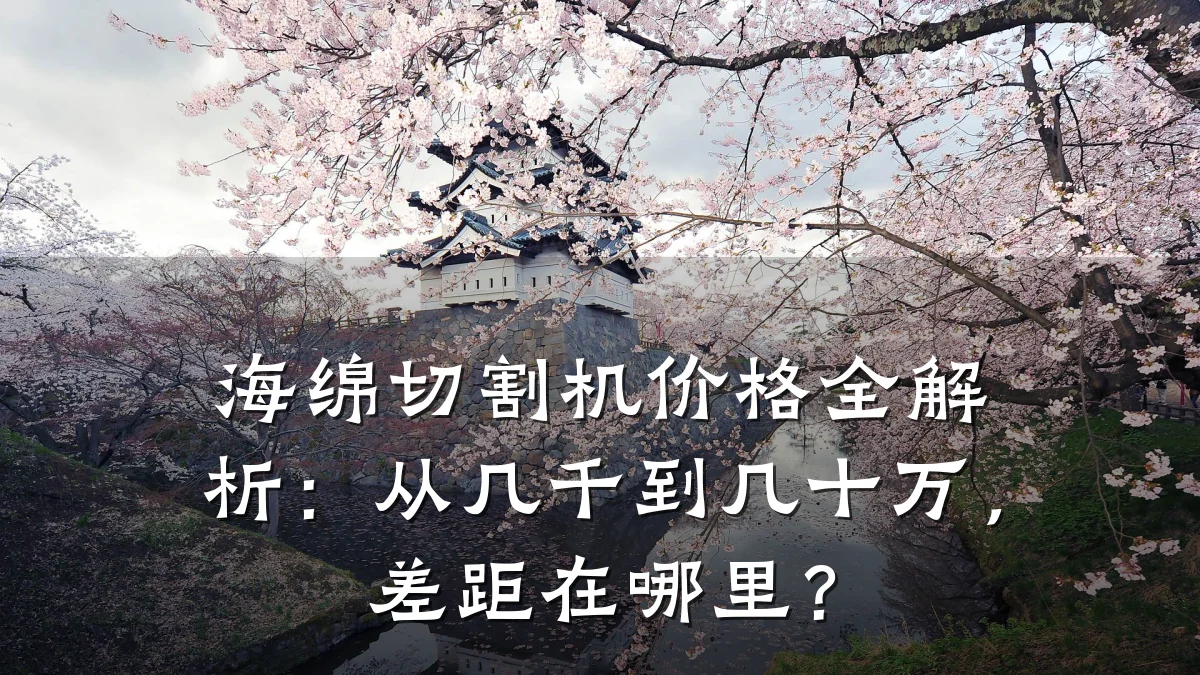 海绵切割机价格全解析:从几千到几十万,差距在哪里?